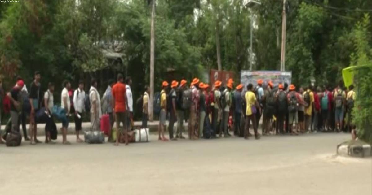First batch of pilgrims arrive at Amarnath Yatri Niwas Base Camp